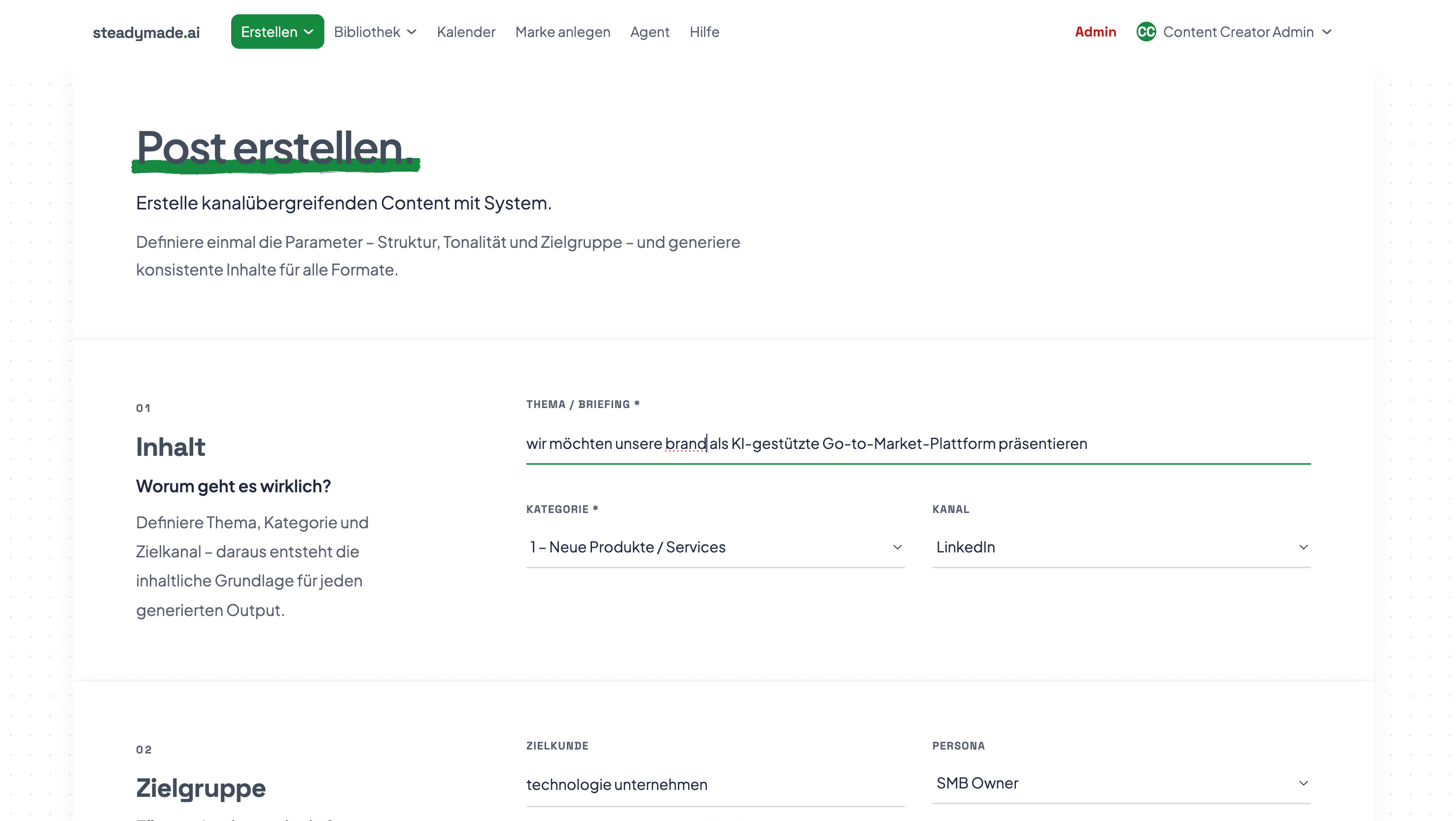 Marketing Studio product screenshot