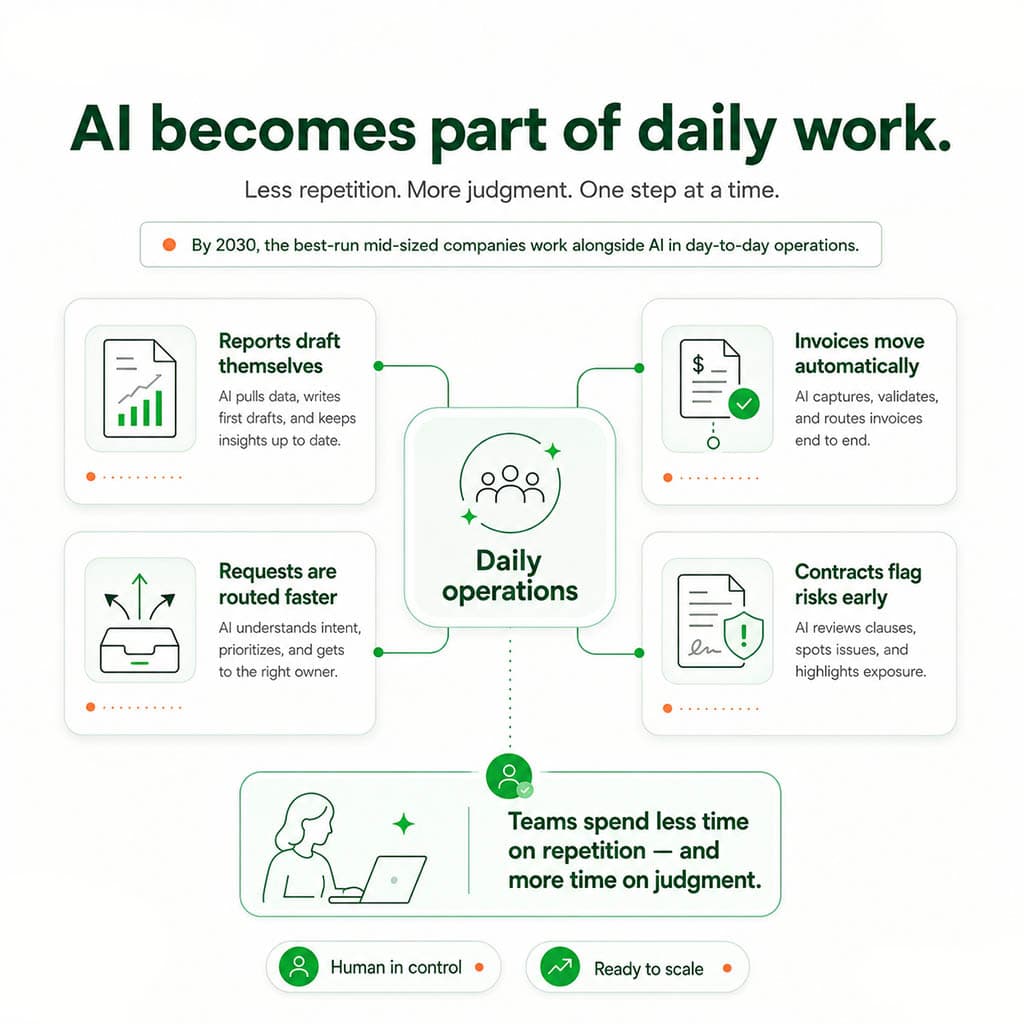 1 : 1 · AI in daily operations